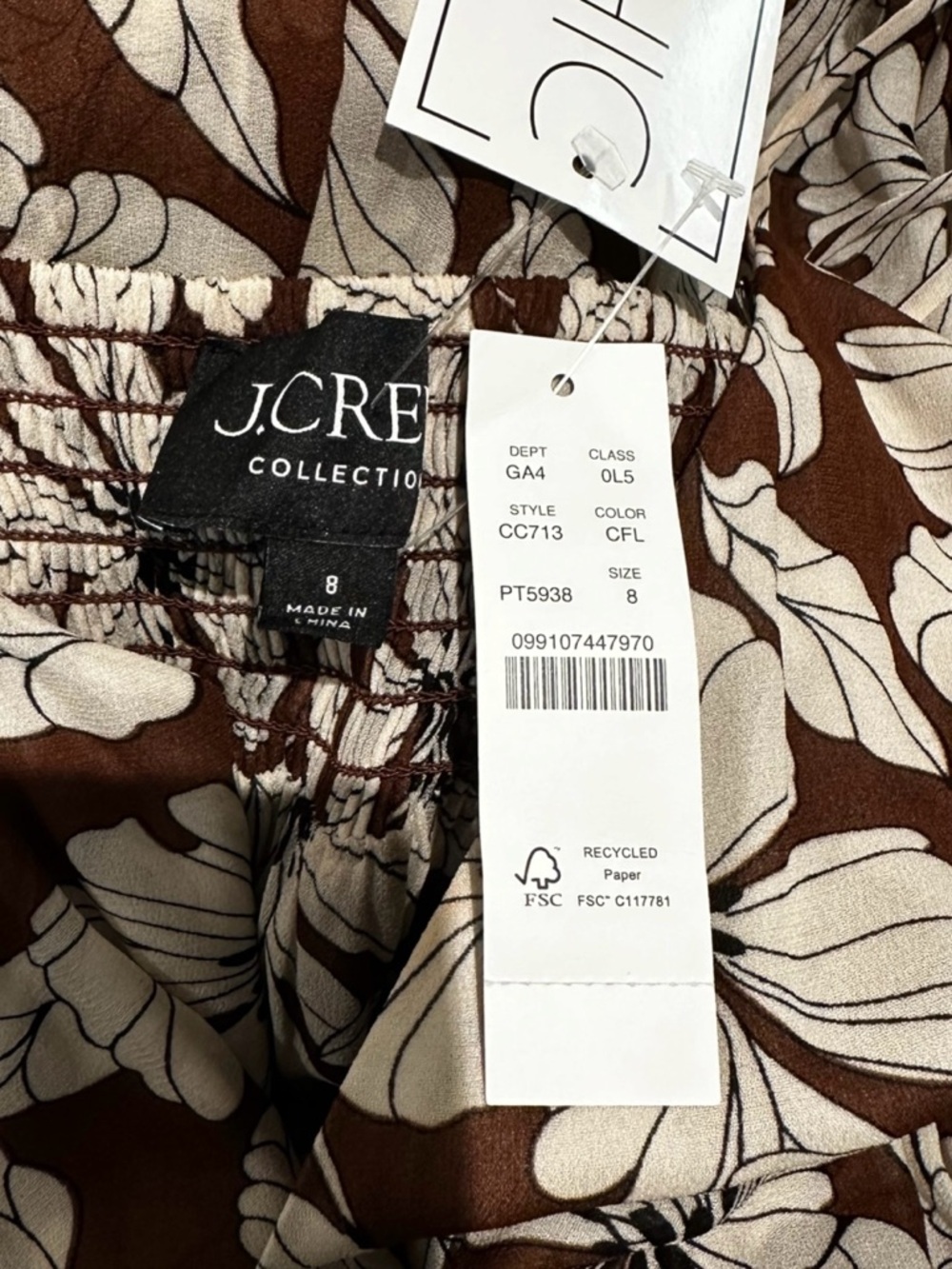 NWT J. Crew Collection Ruffle-Tier Chiffon Floral Sweetheart Cami Tiered Maxi - Picture 4 of 5